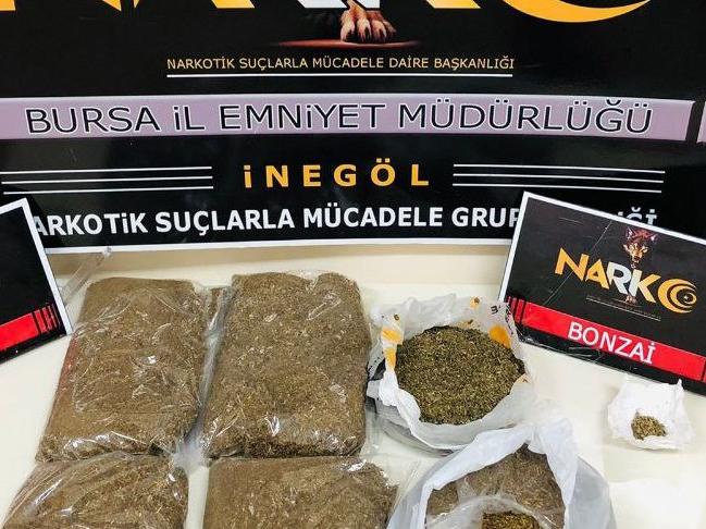 Bursa'da operasyon: 2.5 kilo uyuşturucu ele geçirildi