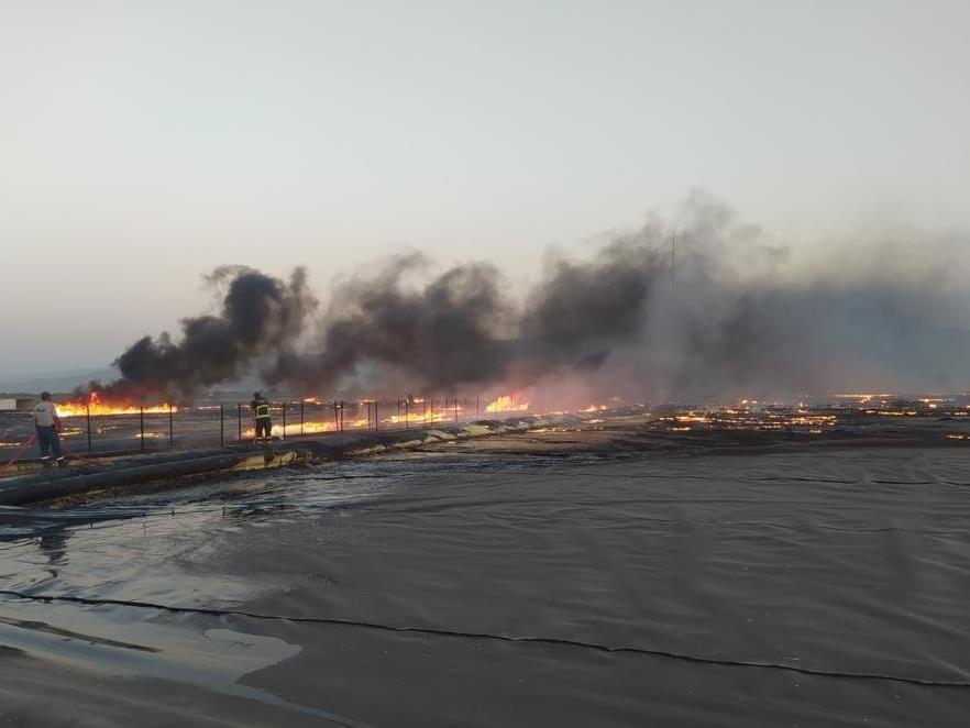 Aydın'da biyogaz tesislerinde yangın