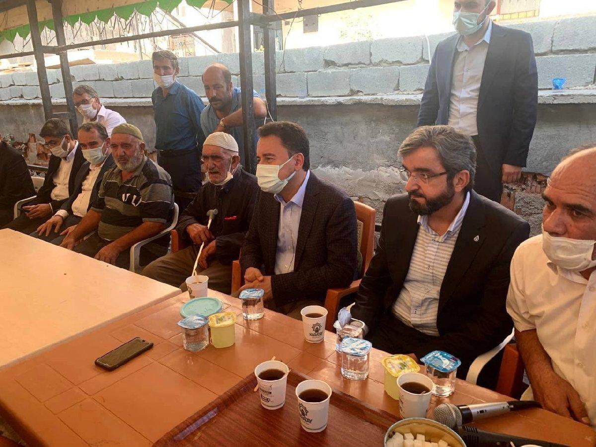 Dedeoğlu ailesini ziyaret eden Babacan: Adalet talebinin takipçisi olacağız