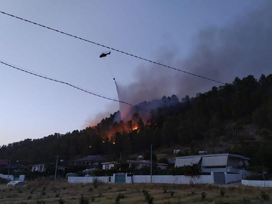 Arnavutluk'ta 12 farklı noktada yangın
