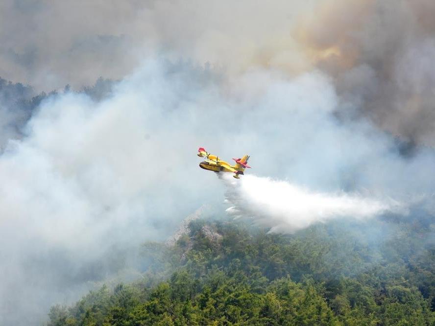 İspanya'nın uçakları Muğla'daki yangına müdahale ediyor