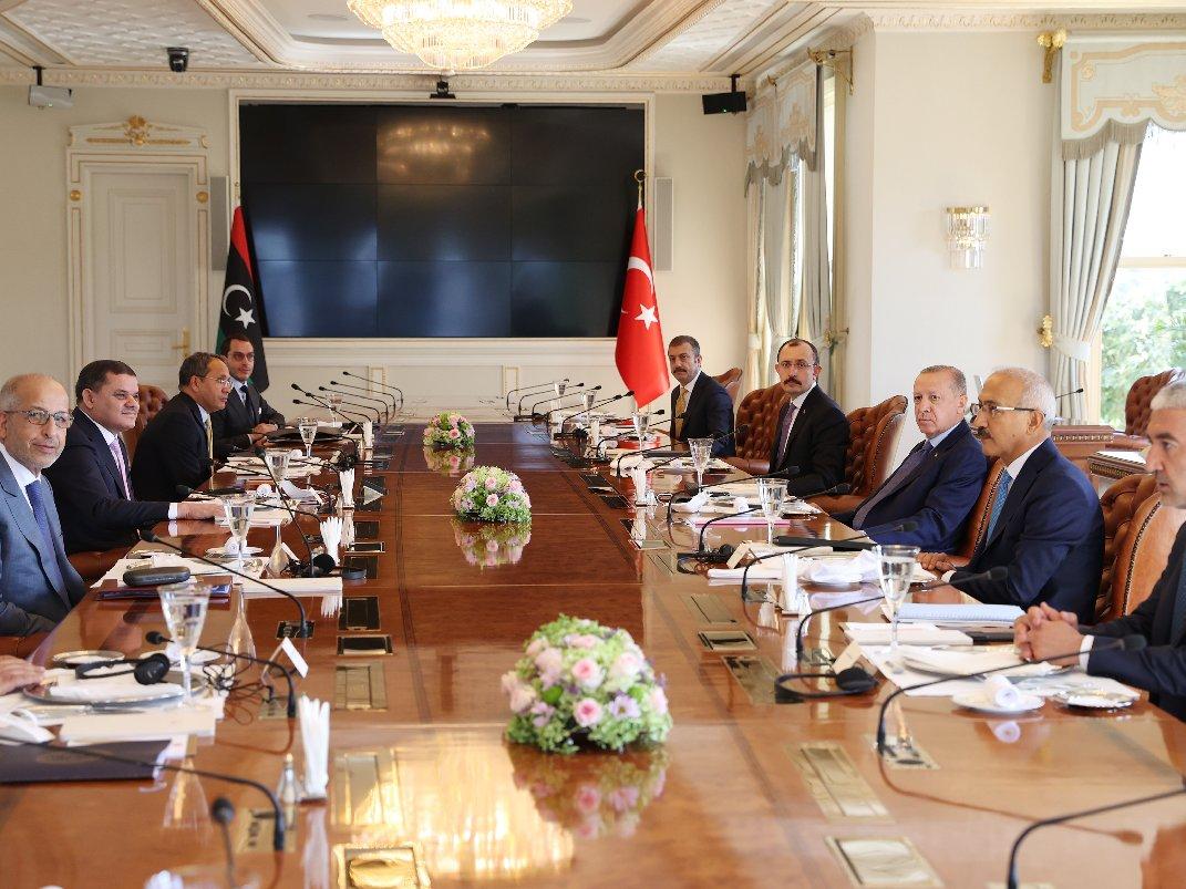 Türkiye ve Libya heyetleri arasında görüşme