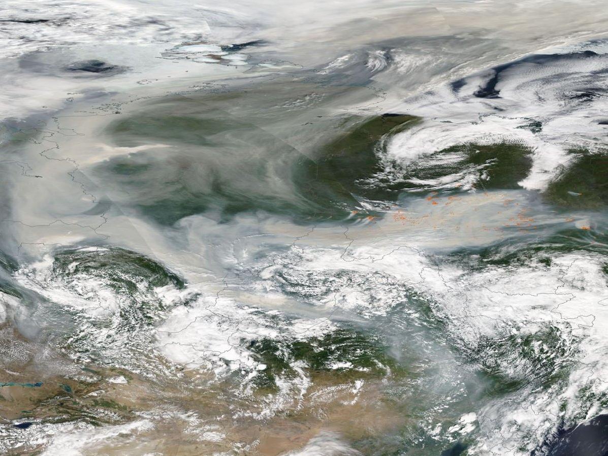 Sibirya'daki yangınlarda dumanlar ilk kez Kuzey Kutbu'na ulaştı