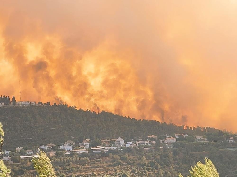Kudüs'te orman yangını