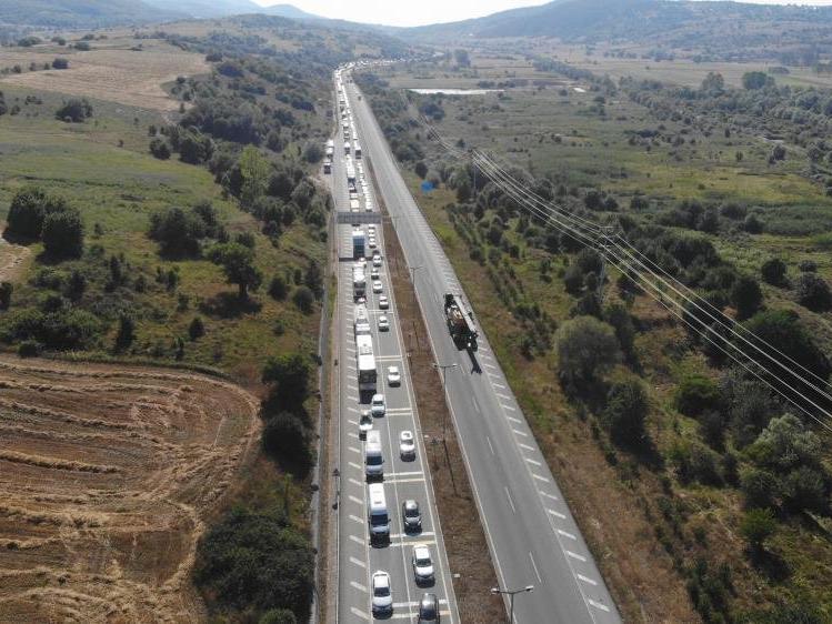 TEM’in Ankara yönü trafiğe kapatıldı