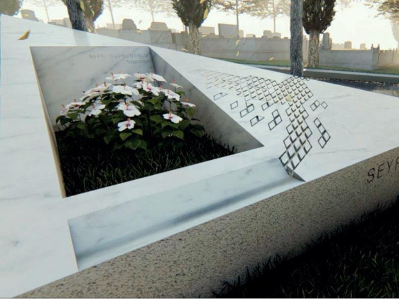 'Huysuz Virjin' için anıt mezar yapıldı