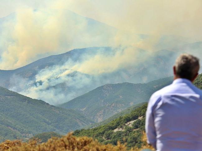 Tunceli'de aynı bölgede yine yangın çıktı