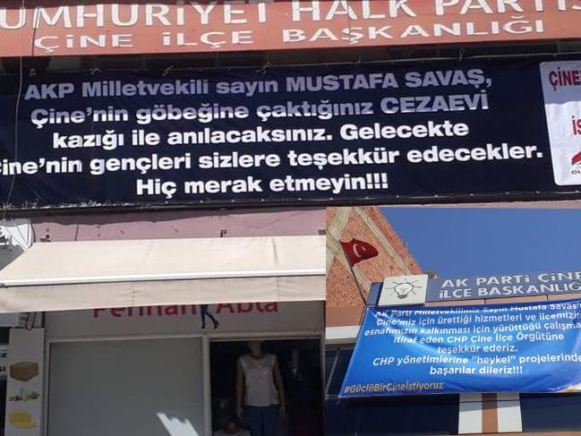 AKP ile CHP'nin pankart savaşı