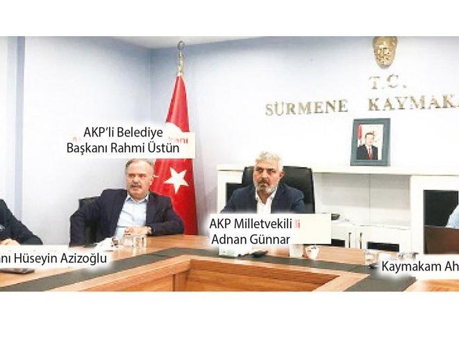 Kaymakamdan AKP’ye sunum Afet yardımında AKP’den şov!