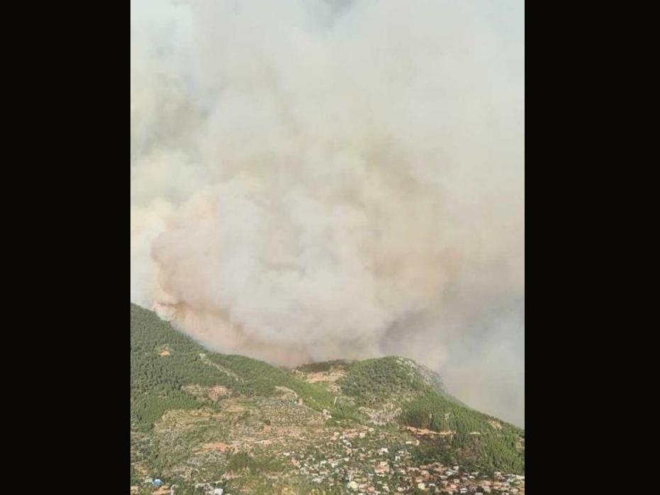 Antalya yangınında 'yangın şeytanı' görüldü