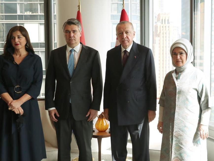 Cumhurbaşkanı Erdoğan, Hırvatistan ve Slovenya liderleriyle görüştü