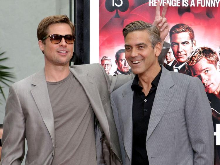 Brad Pitt ve George Clooney yeniden bir arada