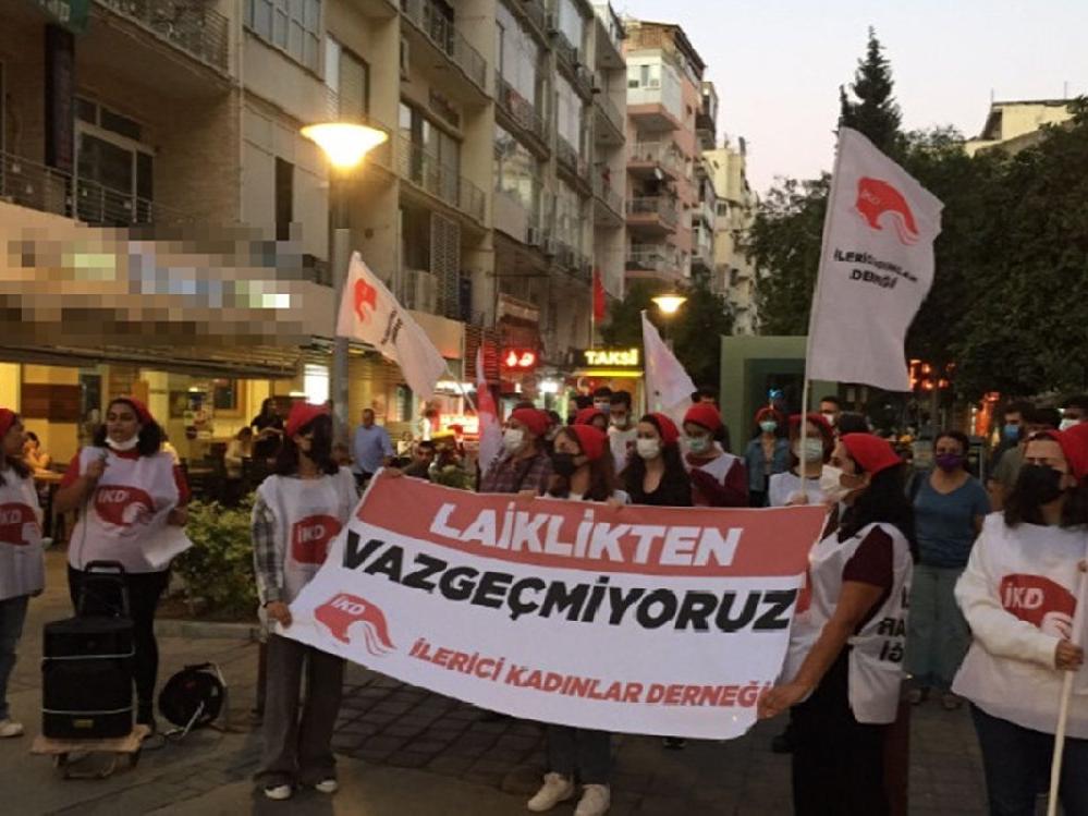 İKD'den İstanbul ve İzmir’de eylem: Laiklikten Vazgeçmiyoruz!