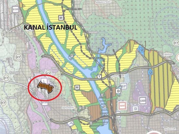 Kanal İstanbul'a komşu alanın planlarına yürütmeyi durdurma kararı
