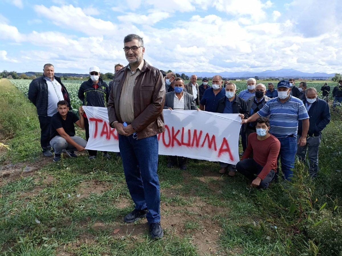 Samsun'da tarım arazisine yapılacak hal projesine tepki 