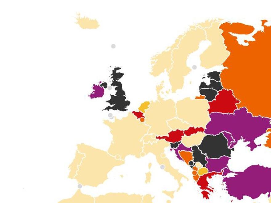 İngiliz basınından endişe veren Covid-19 haritası: Türkiye en yüksek ülkeler arasında