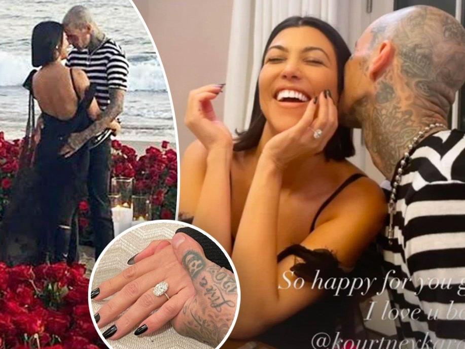 Sosyal medya fenomeni Kourtney Kardashian nişanlandı