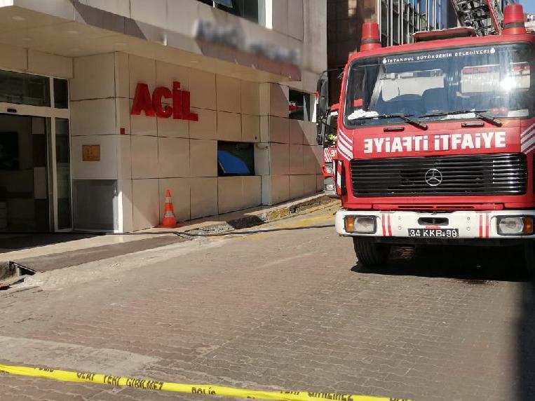 İstanbul'da özel hastanede yangın! Hastalar tahliye edildi