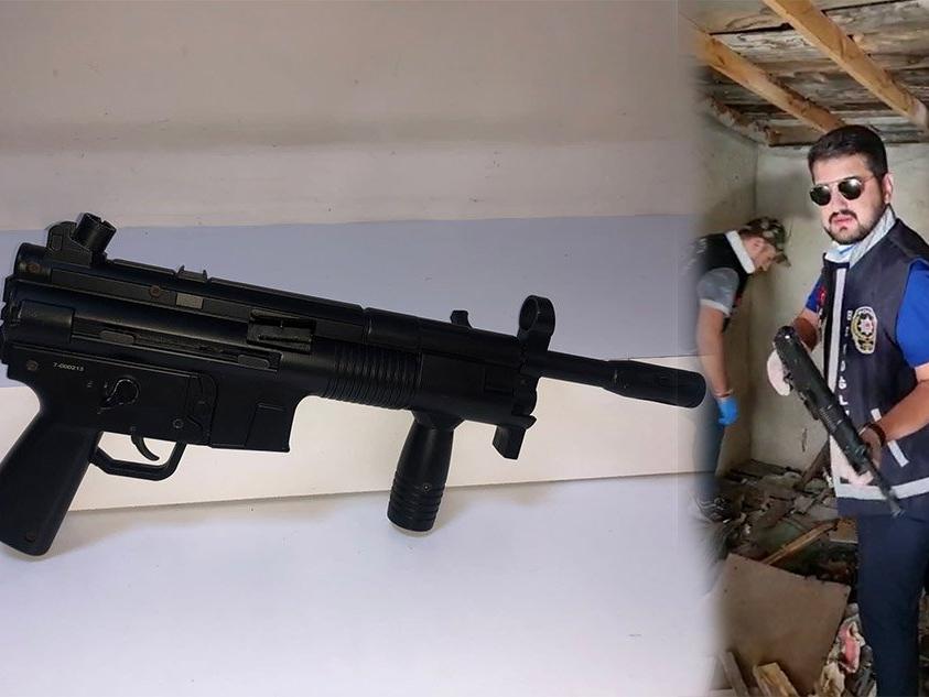Beyoğlu’nda otomatik silah MP5 bulundu