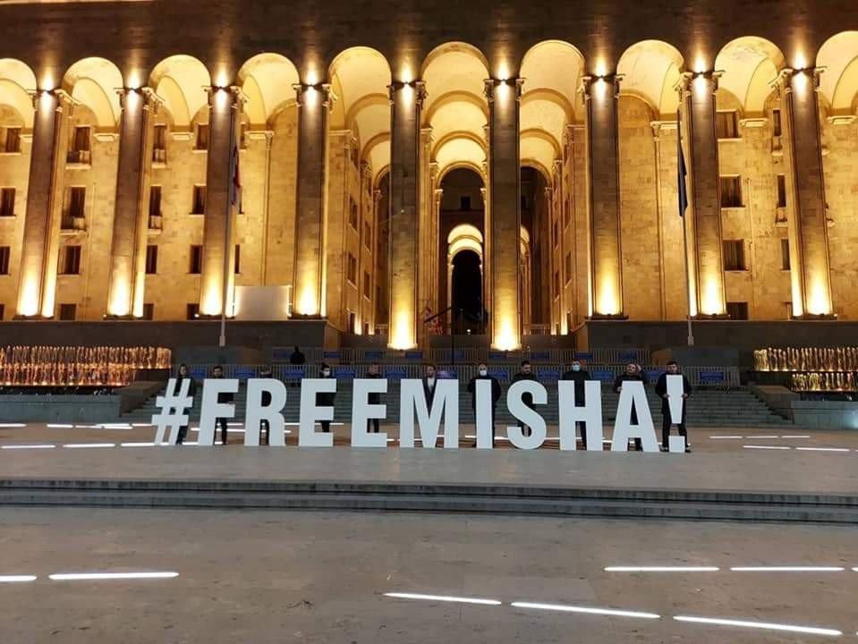 Gürcistan’da 'Mişa'ya Özgürlük' protestosu