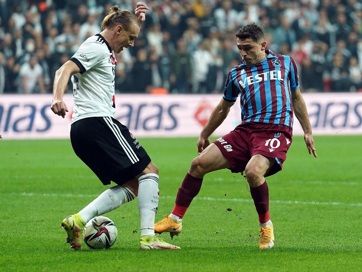 Beşiktaş-Trabzonspor maçında dev galibiyet! Uzatmalarda gelen gollerle...