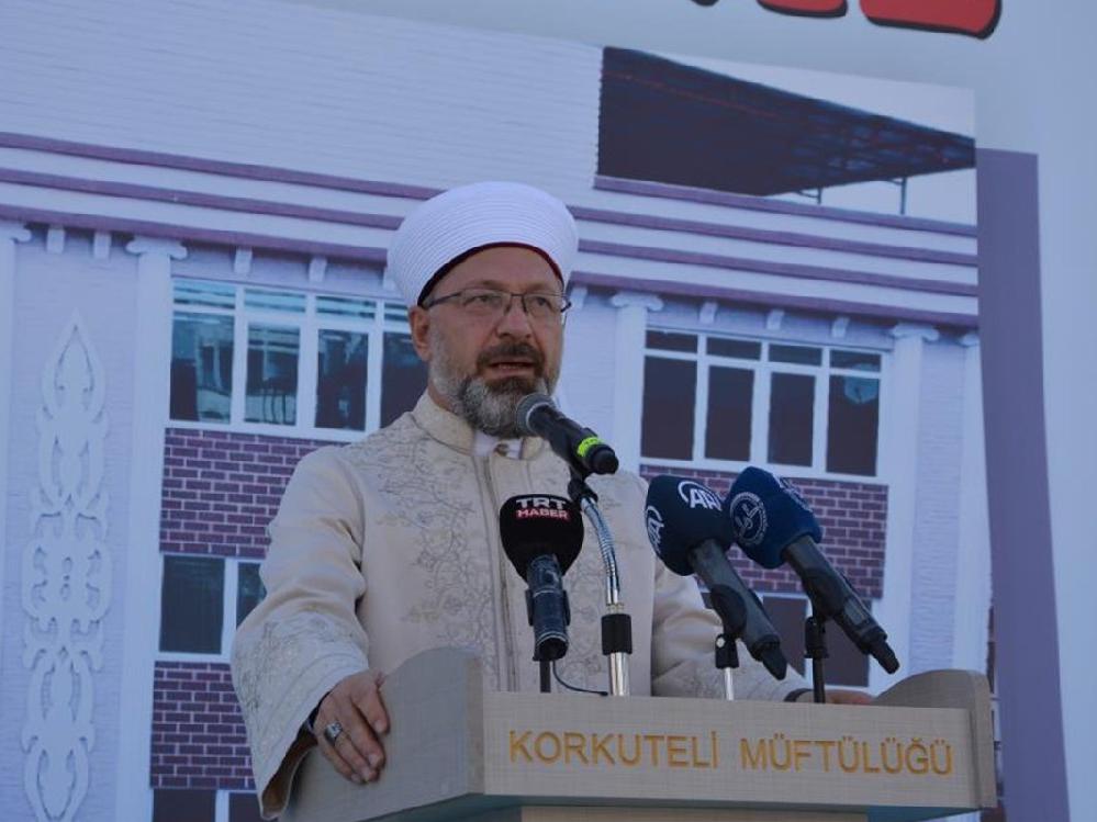 Diyanet İşleri Başkanı Ali Erbaş: Cami, okul ve Kur'an kursu yaptıranların amel defteri kapanmayacak