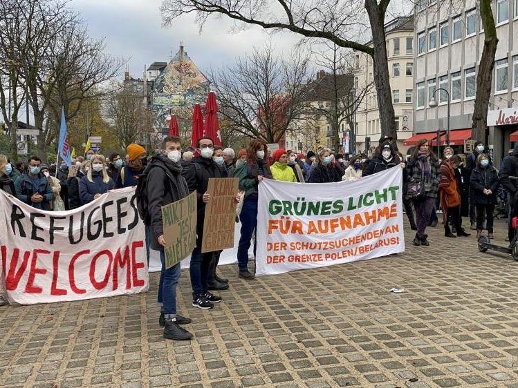 Almanya’da göçmenler için destek gösterisi düzenlendi