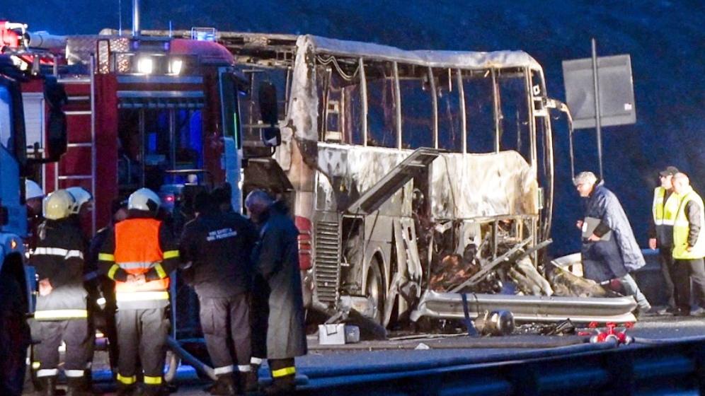 Bulgaristan'da facia! 46 yolcu yanarak öldü!