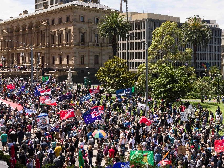 Avustralya'da corona virüsü protestoları