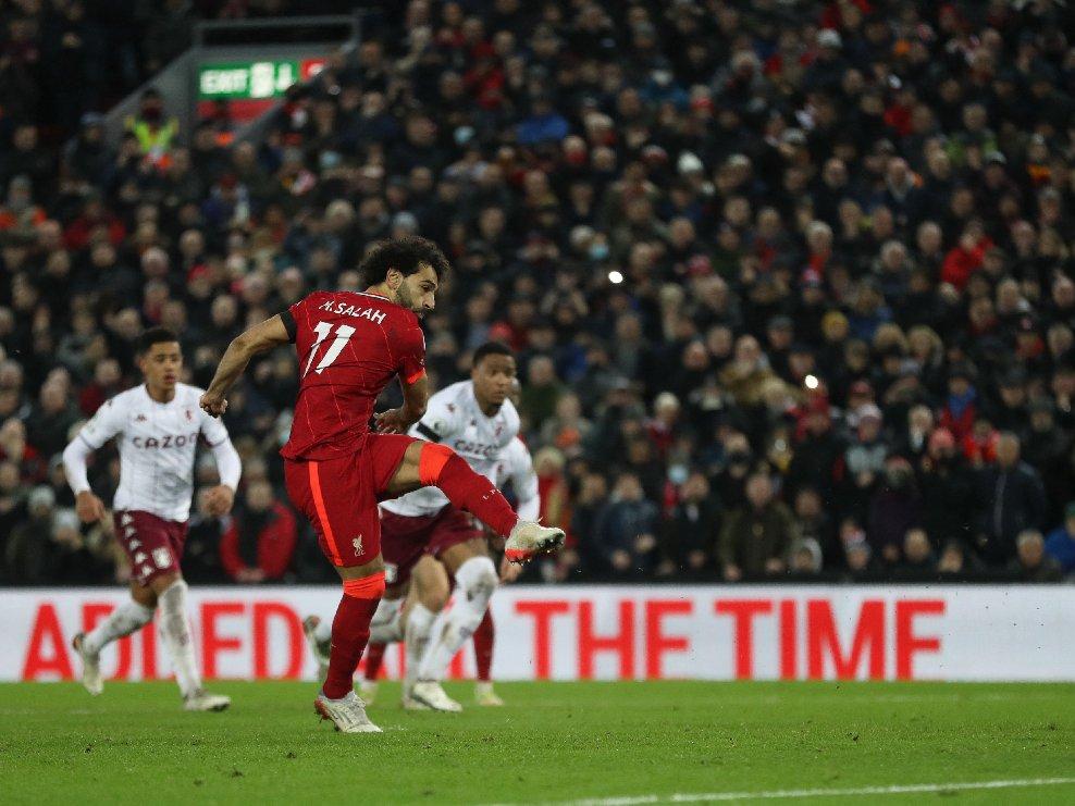 Liverpool Aston Villa maçında üç puan penaltıyla geldi! Efsanenin duygusal anları