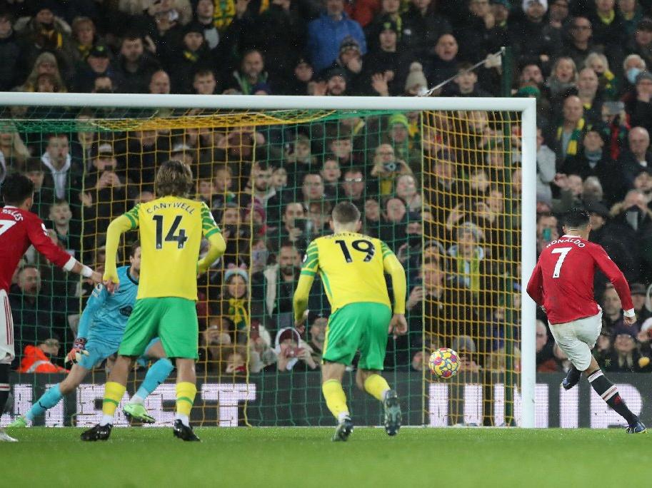 Norwich-Manchester United maçında üç puan Ronaldo'dan