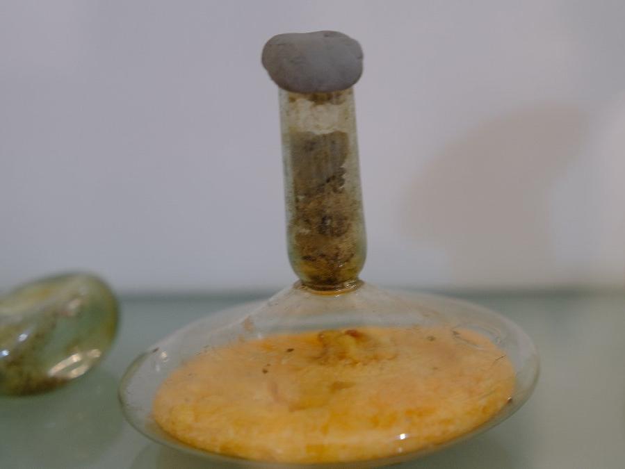 17 yüzyıllık cam fanustaki sıvı, zeytinyağı çıktı