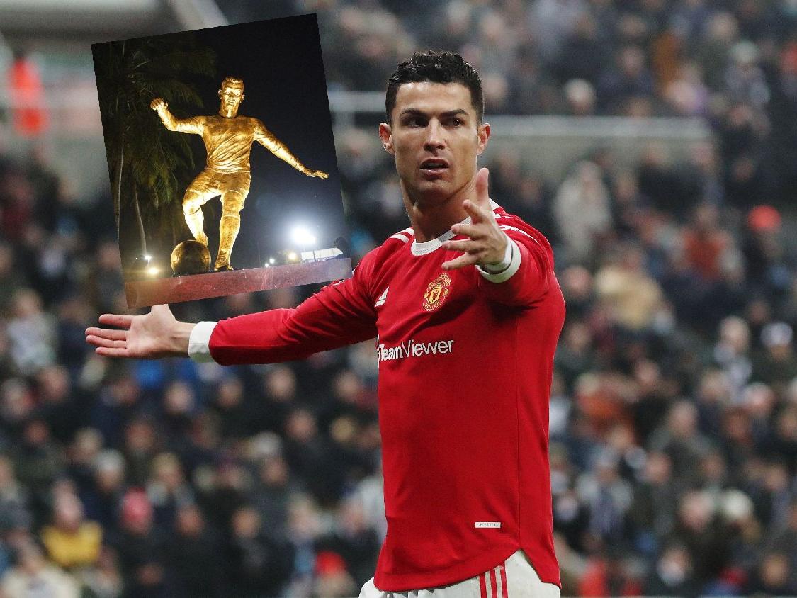 Hindistan'daki Ronaldo heykeli tartışma yarattı! Altından...
