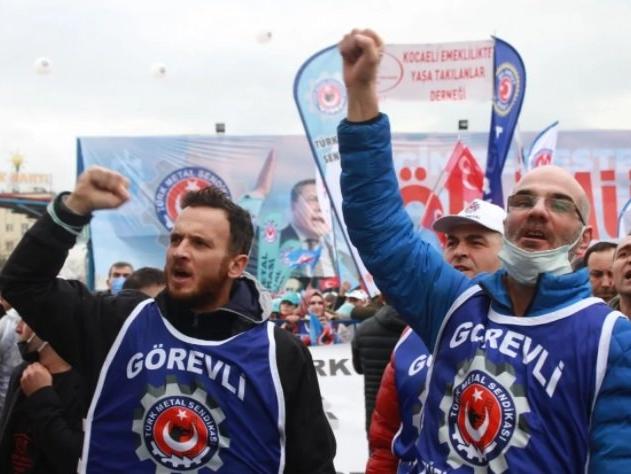 Türk Metal Sendikası yılın ilk işçi mitingini Kocaeli'nde düzenledi