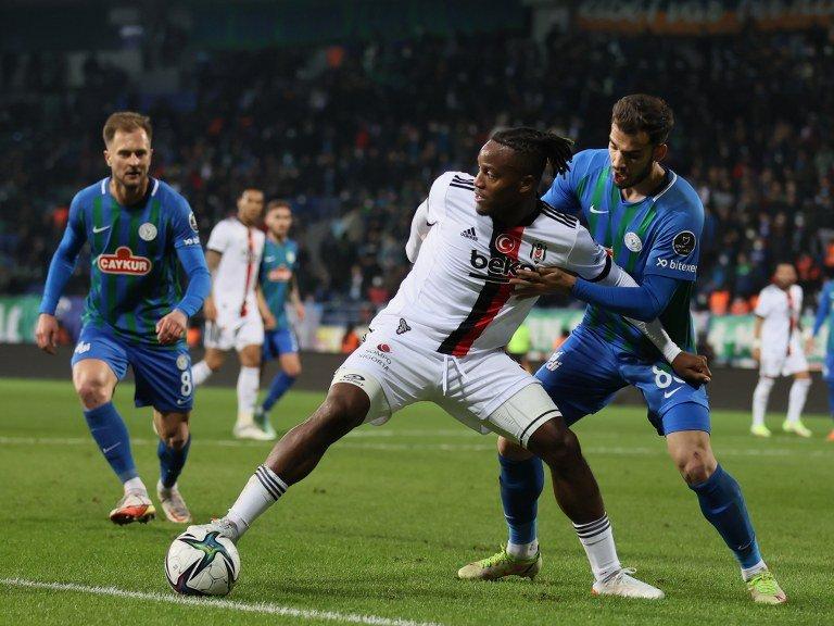 Beşiktaş, deplasmanda Çaykur Rizespor'a takıldı: 2-2