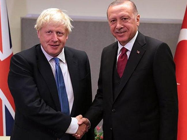 Cumhurbaşkanı Erdoğan, Birleşik Krallık Başbakanı Boris Johnson ile görüştü
