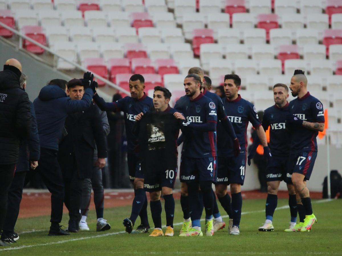 Trabzonspor golü attı Ahmet Çalık’ı unutmadı