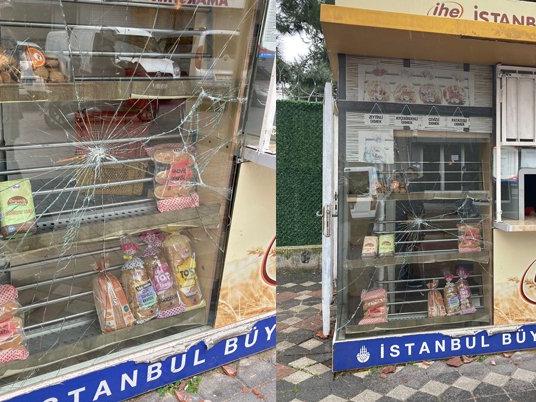 İstanbul'da 'Halk Ekmek' büfesine saldırı