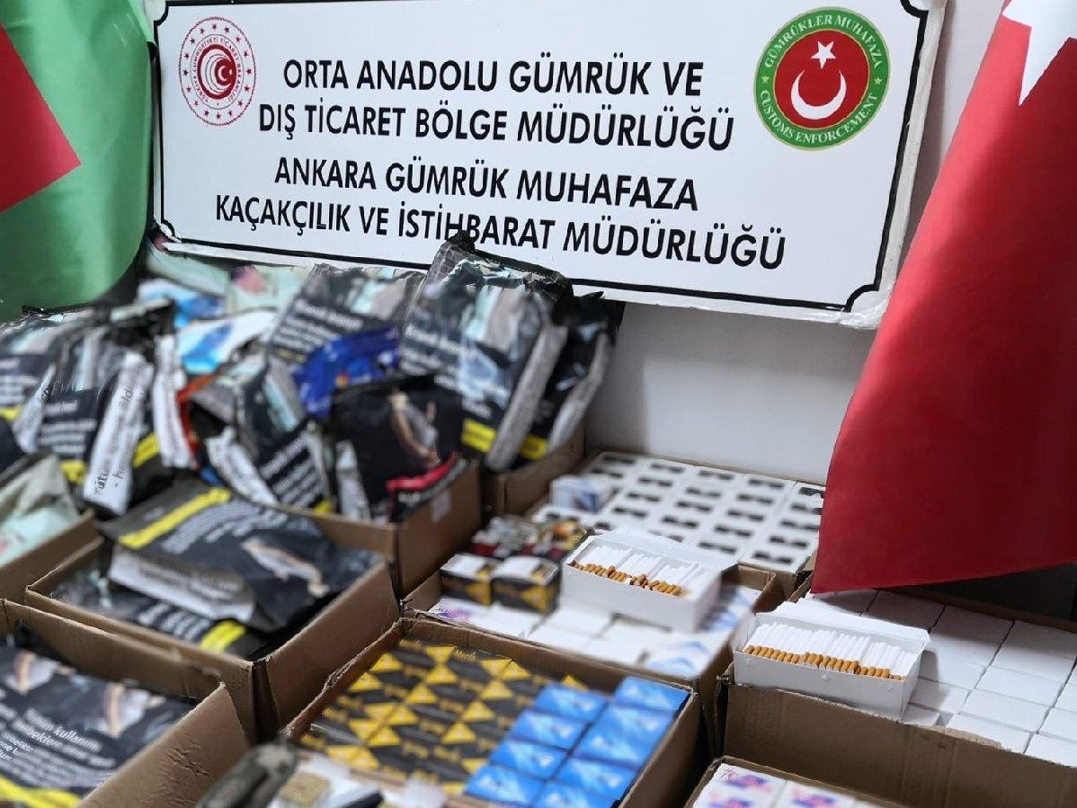 Ankara'da 6 milyon TL değerinde tütün ele geçirildi
