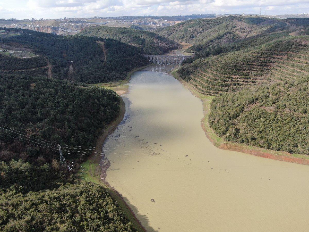 Alibeyköy Barajı'nda suyun rengi değişti