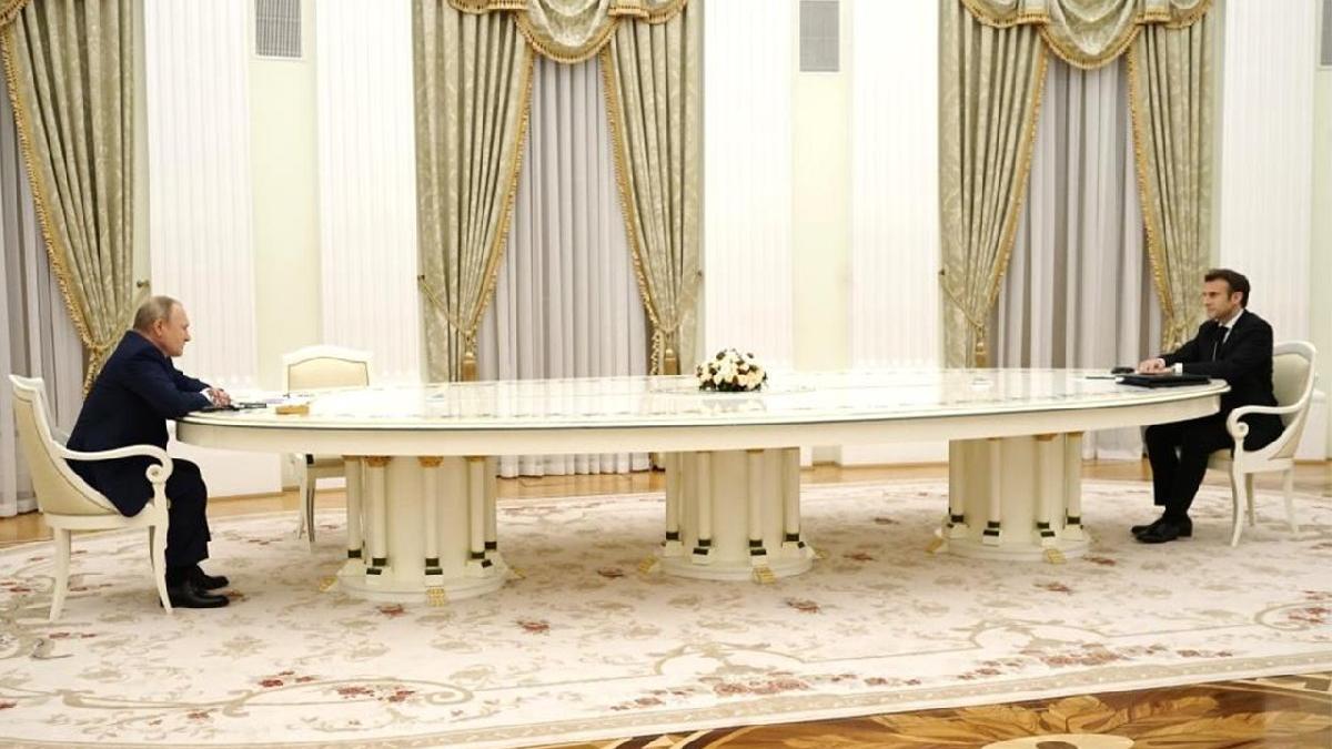 Kremlin Sarayı'nda Putin-Macron görüşmesi