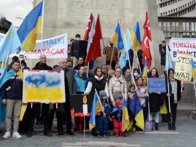 Ankara'da Ukrayna eylemi