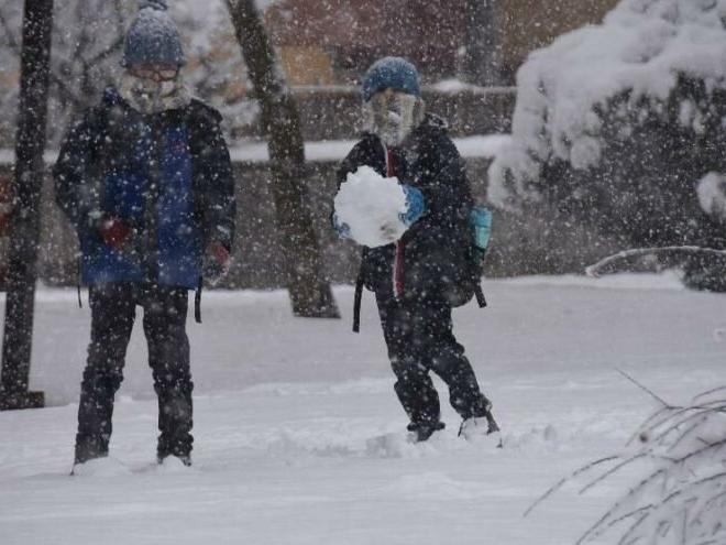 Kar etkisini gösterdi, okullar tatil edildi