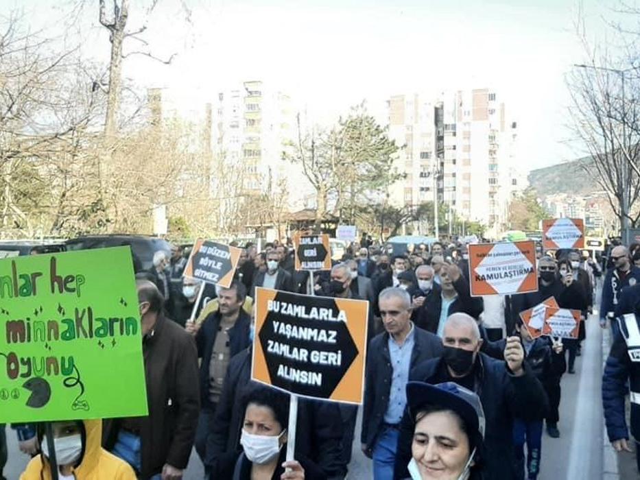 Bursa'da zam protestosu: Fiyatlar cep değil, artık can yakıyor