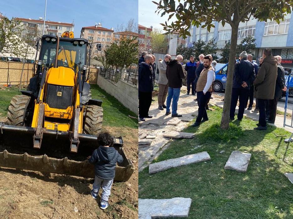 AKP’li belediye parkta şantiye kurdu, İBB durdurmak için hareket geçti