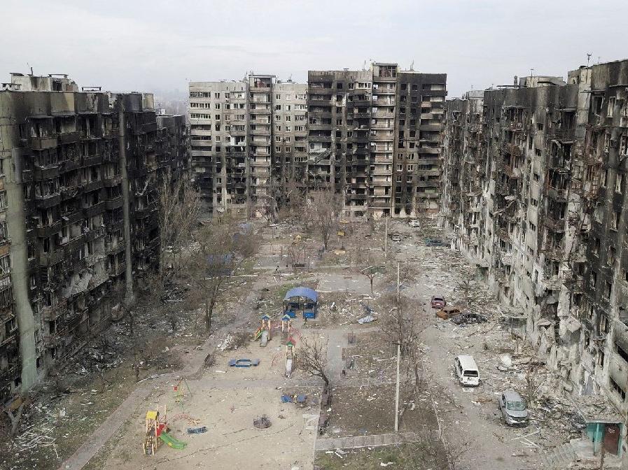 Mariupol'deki yıkım havadan görüntülendi