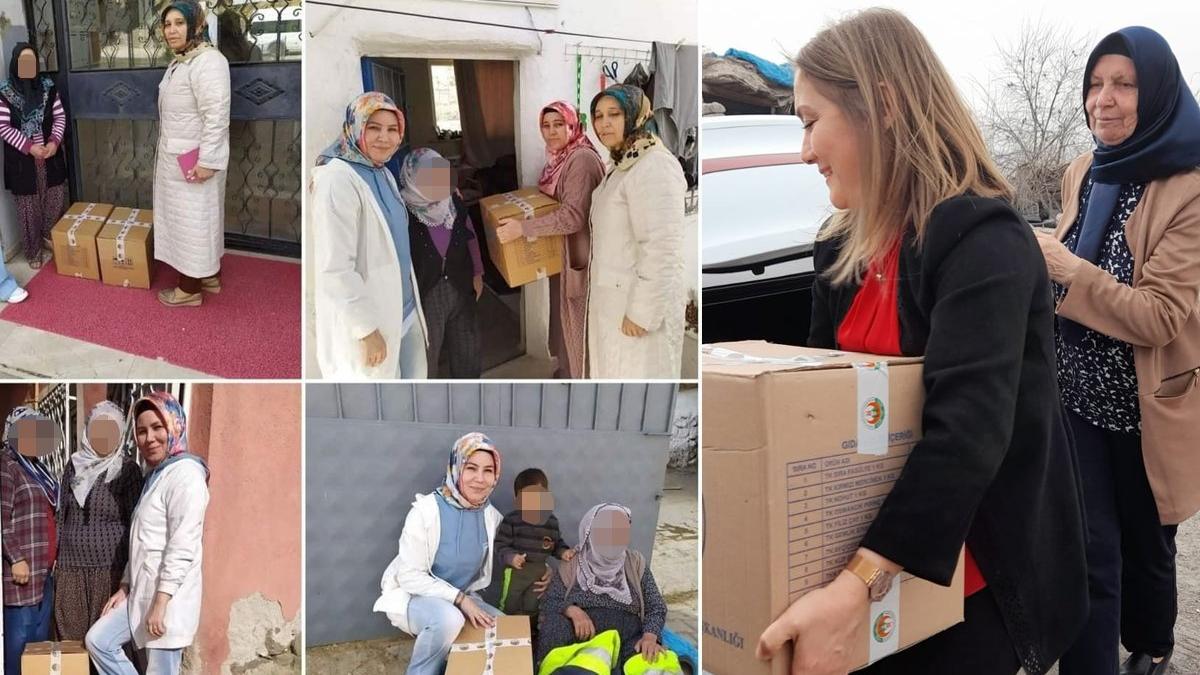 AKP kadın kolları, Ramazan yardımını şova dönüştürdü