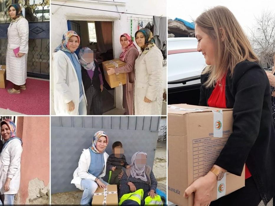 AKP kadın kolları, Ramazan yardımını şova dönüştürdü