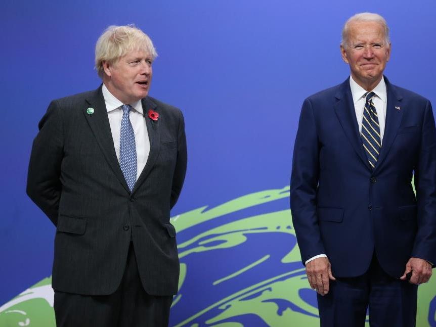 Kiev'i ziyaret eden İngiltere Başbakanı Johnson, Biden ile görüştü
