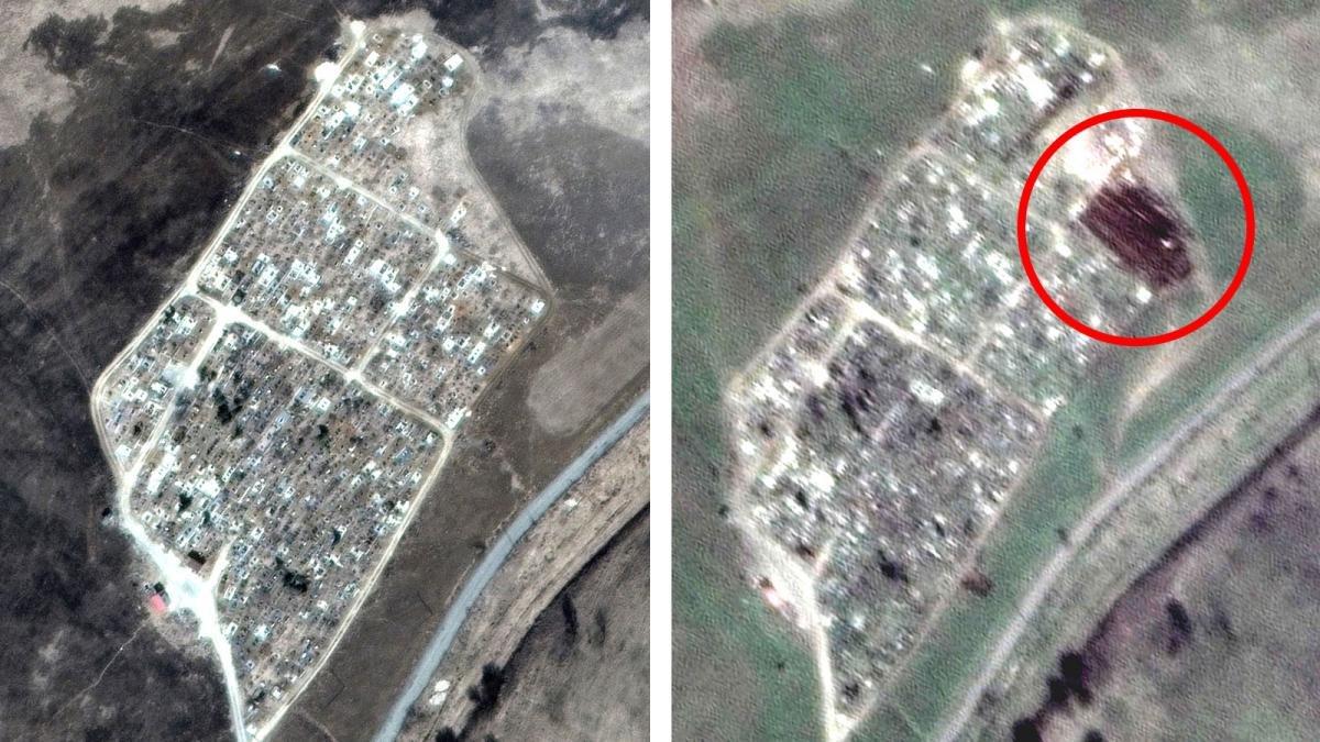 Rusya-Ukrayna savaşı: Mariupol'de ikinci toplu mezar uydudan tespit edildi